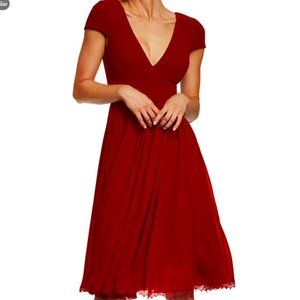 Dress the Population Corey Chiffon Fit & Flare Cocktail Dress
